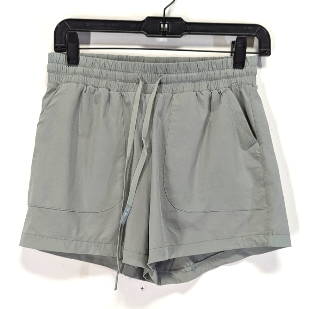Mono B Performance Athletic Shorts Light Aqua Moisture Wicking Gym S